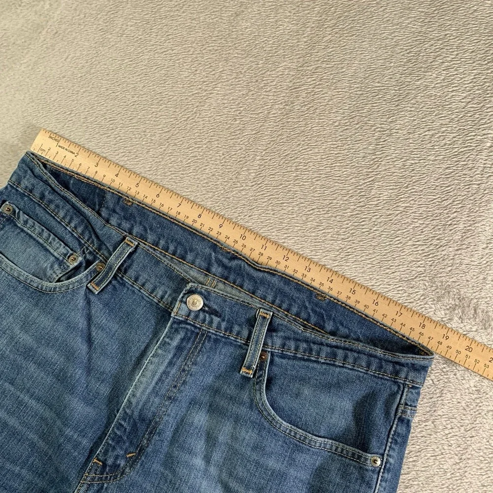 Levis‎ 511 Jeans Mens 38x32(38x28) Blue Denim Stretch Tapered Leg Mid Rise